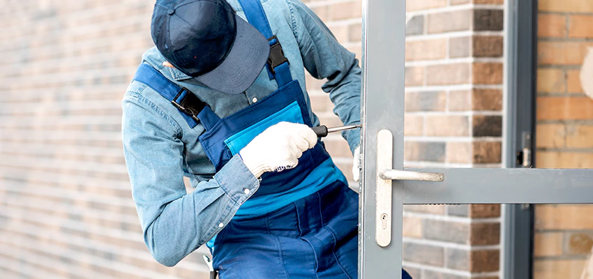 Pivot Storefront Door Locks Installation in Rialto, California