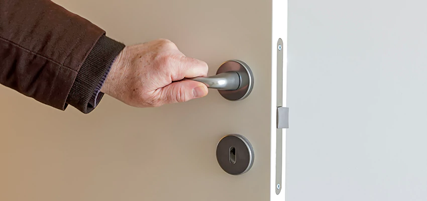 Restroom Locks Privacy Bolt Installation in Rialto, California